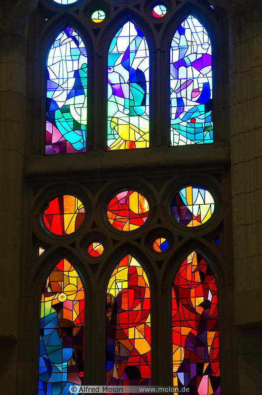 24 Stained glass windows