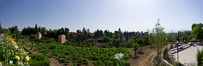 02 View of Alhambra and park from the Generalife