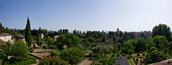 03 View of Alhambra and park from the Generalife