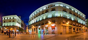 24 Puerta del Sol square at night