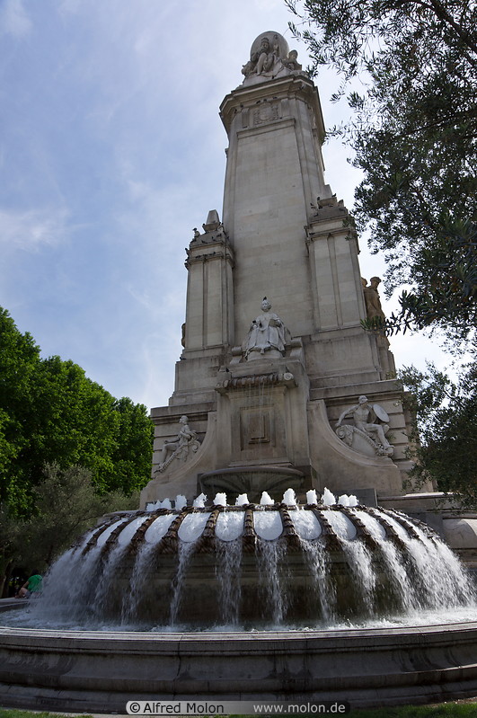 02 Fountain behind Cervantes monument