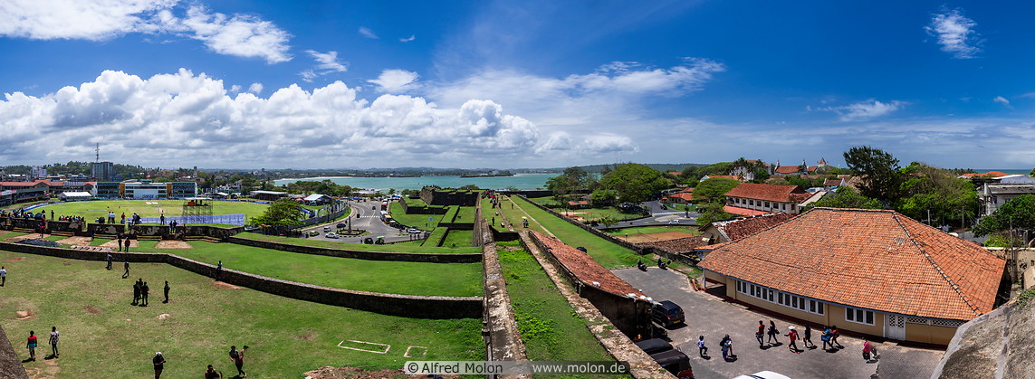 49 Grass-clad walls of Galle fort