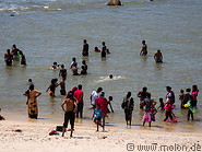 41 Sri Lankan people swimming in the sea