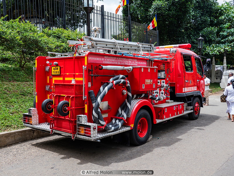 27 Red fire-fighting truck