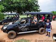 25 Tourist jeeps and tourists