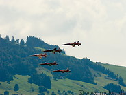 15 Patrouille Suisse aerobatic team on lake of Zurich
