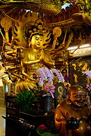 12 Altar with golden Buddha statue