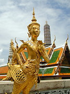 08 Golden Kinnara statue