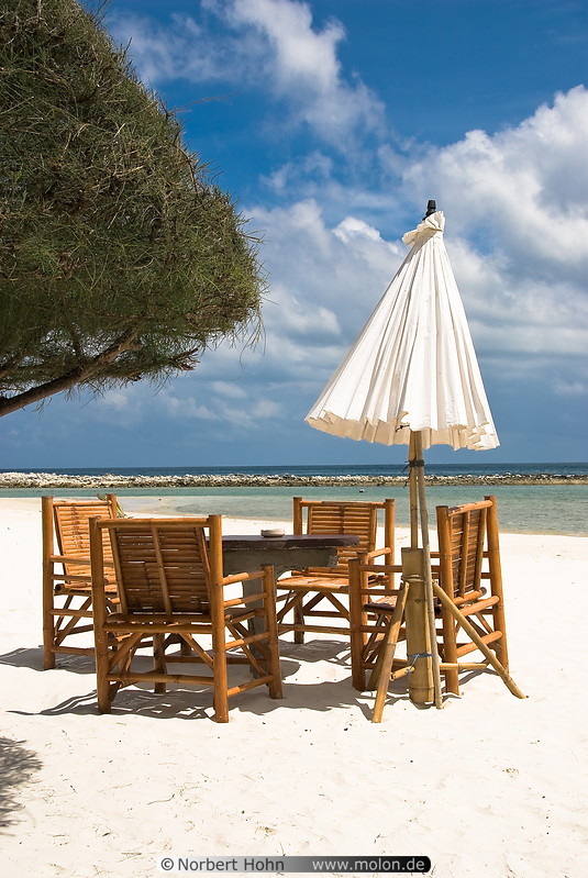 14 Ao Chaloklum beach with chairs and tables
