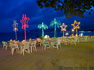 02 Restaurant tables and chairs on the beach