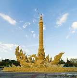 22 Golden statue with boat and Garuda image