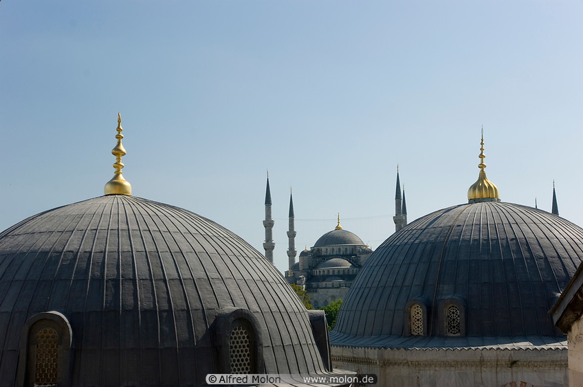 03 Hagia Sophia and Blue mosque domes