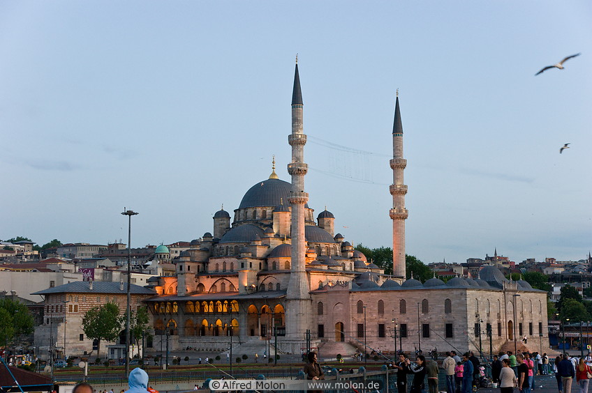 22 Yeni mosque at sunset