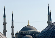 04 Sultan Ahmed Blue mosque dome and minaret