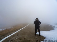 09 Climber to Nemrut Dagi during snow storm
