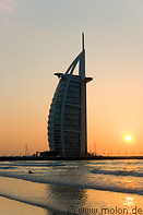 13 Burj al Arab hotel at sunset