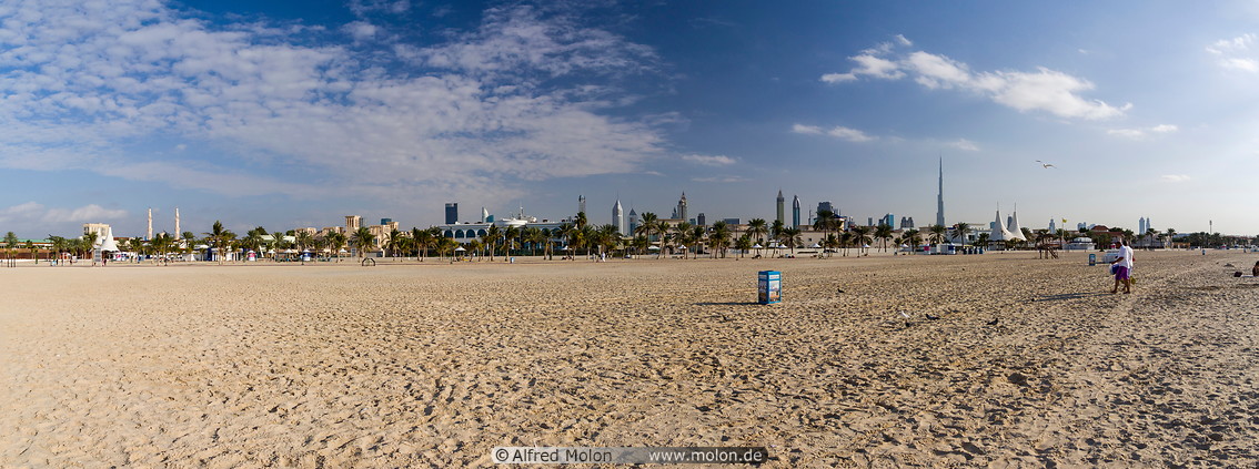 21 Jumeirah beach with Dubai skyline