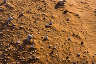 13 Orange sand and white stones