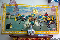 06 Painted wall carving
