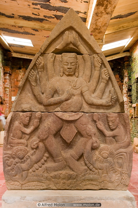 11 Bas-relief showing king or deity