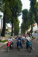 10 Motorbikes on avenue
