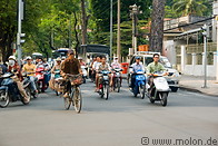 11 Street traffic with motorbikes and cars