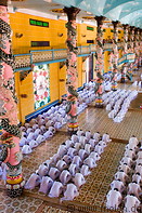 12 Worshippers in Cao Dai Great Temple